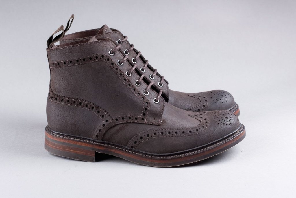 loake anson brown suede